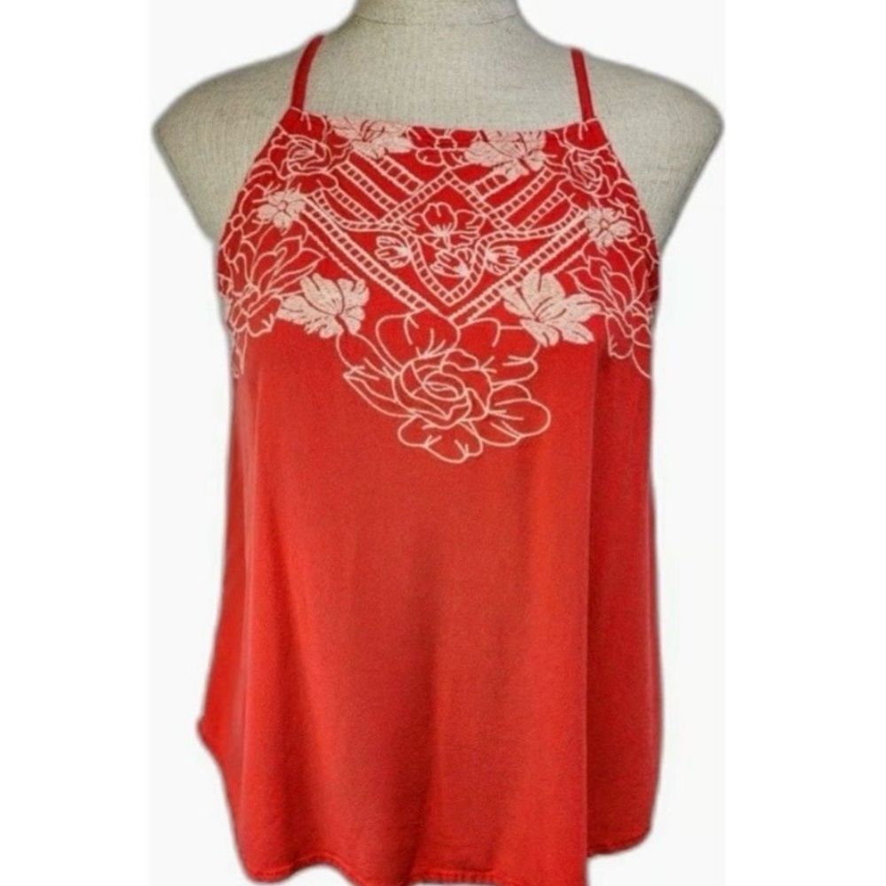 Love on a Hanger Red Floral Camisole